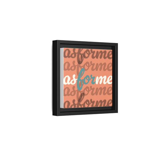 Joshua 24 as for me Matte Canvas, Framed (Multi-color)