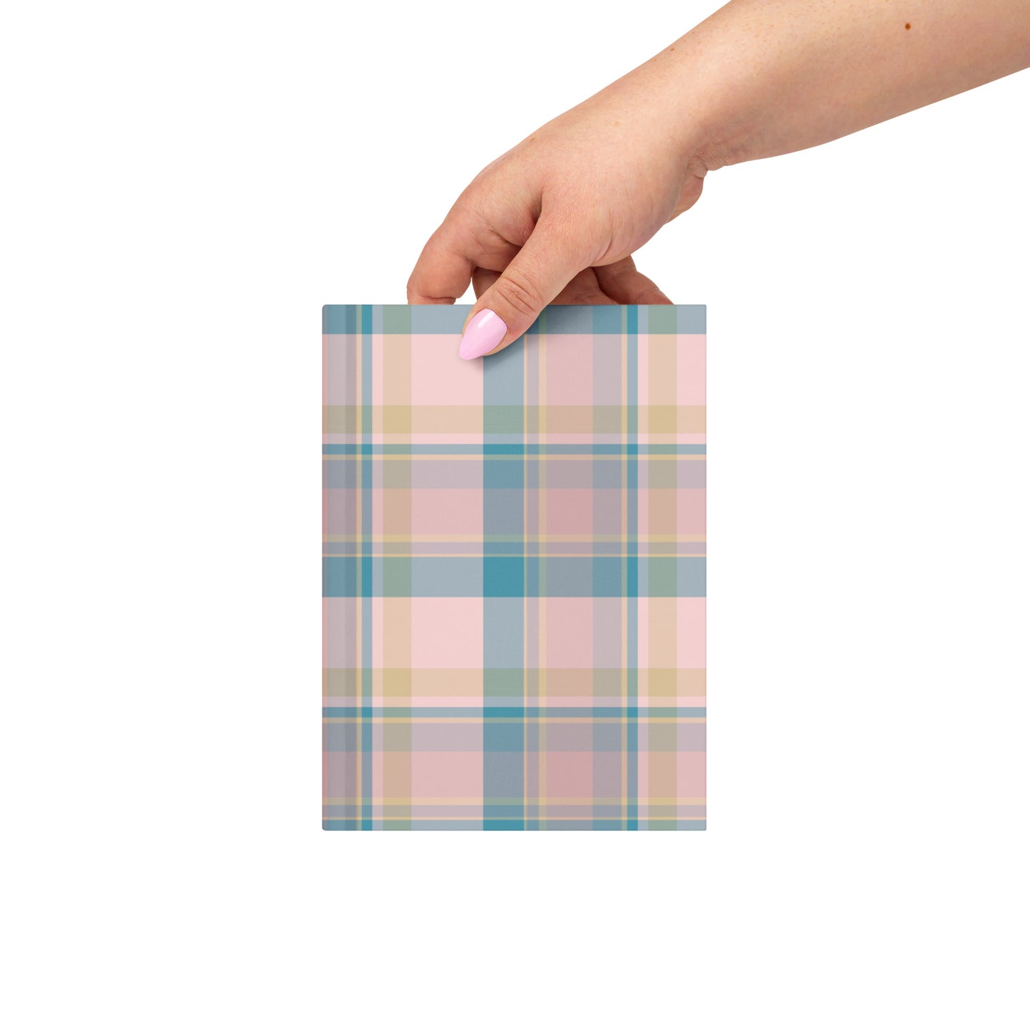 Pink Plaid Hardcover Journal Matte
